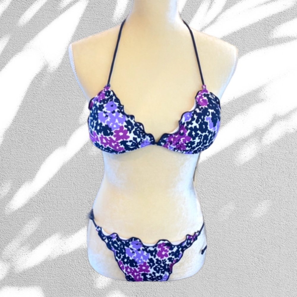 NWT Aeropostale Floral String Bikini Swimsuit